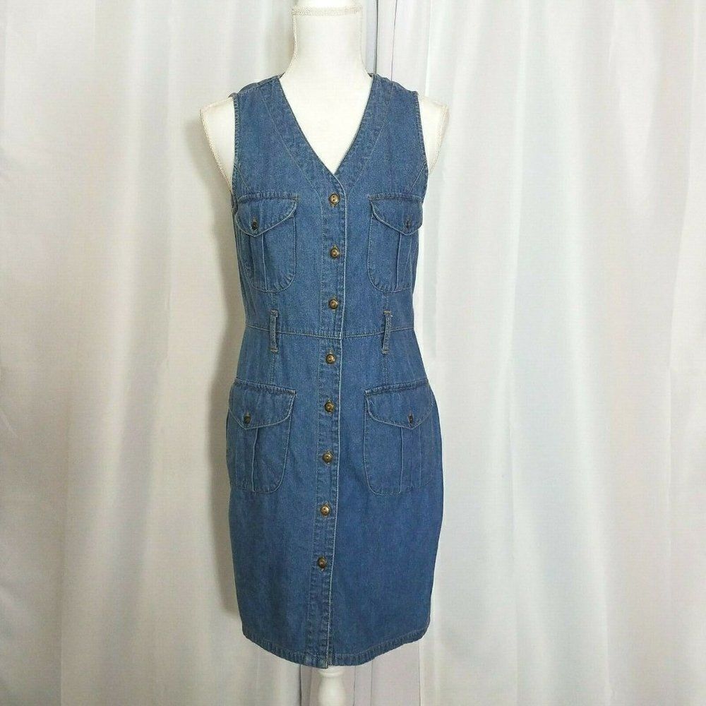 VINTAGE california gold rush denim dress